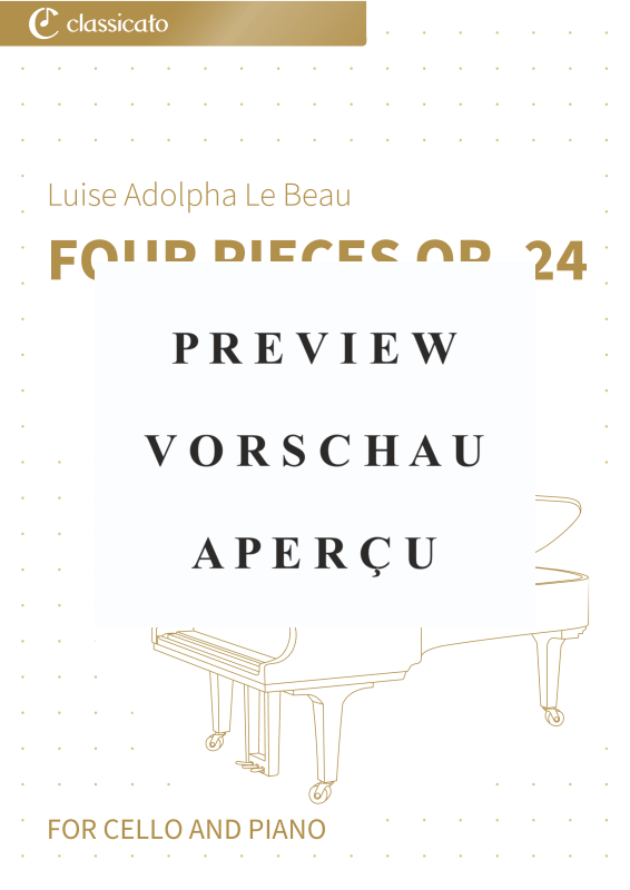 Produktgalerie: Seite 2 von 11 Four Pieces op. 24 - Romantic Character Pieces for Cello & Piano - urtext edition, , Violoncello und Klavier