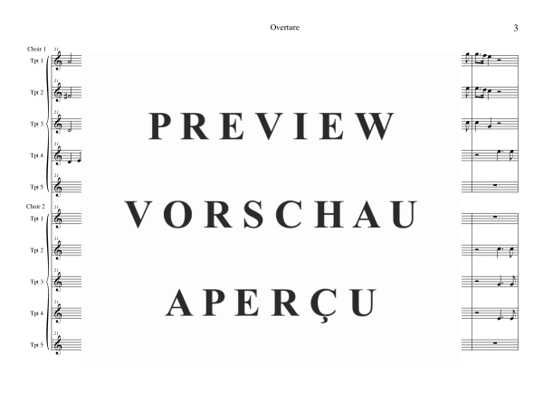 Produktgalerie: Seite 5 von 11 Ouvertüre aus Feuerwerksmusik, , Trompeten Ensemble 10-stimmig