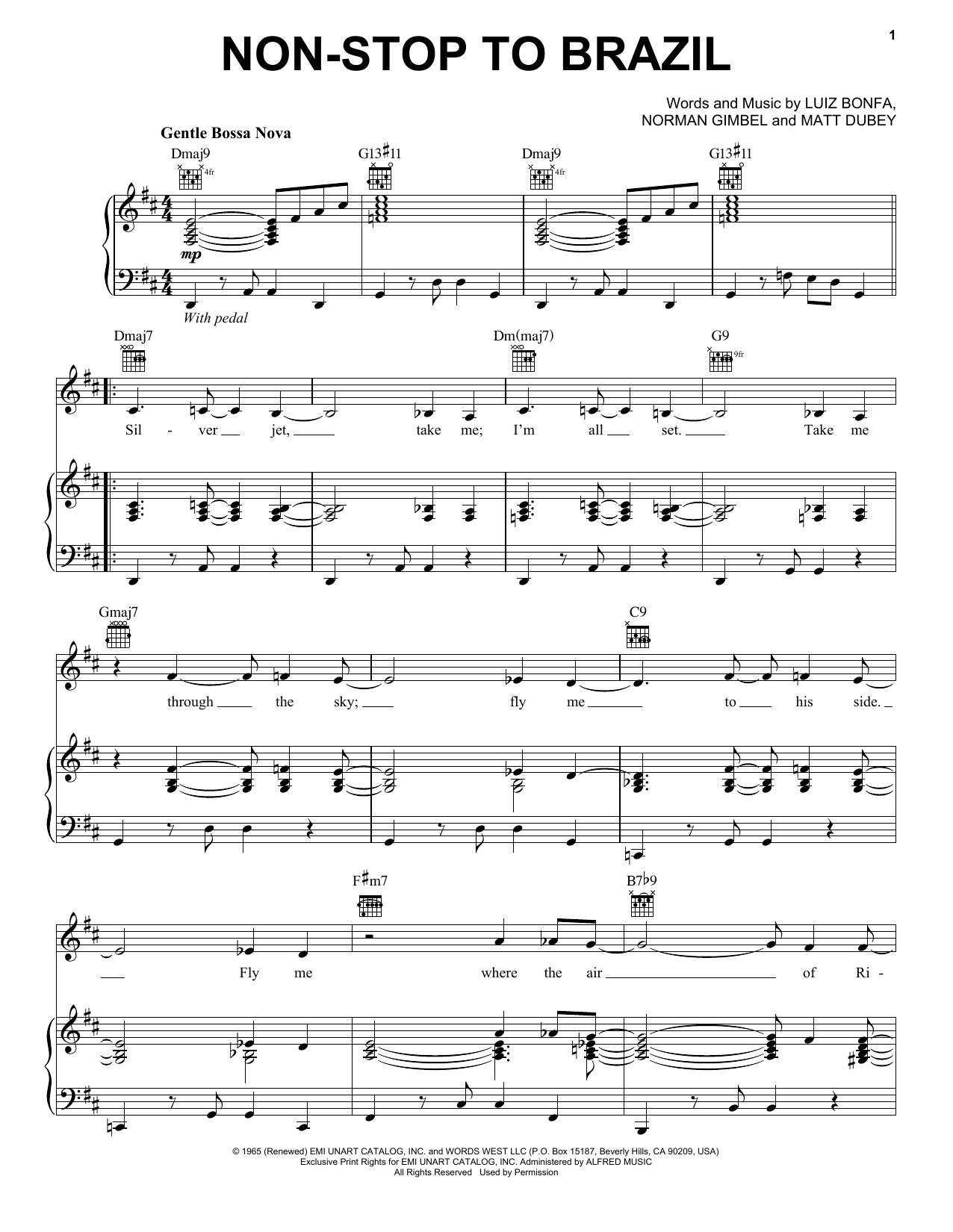 Produktgalerie: Seite 1 von 1 Non-Stop To Brazil, Norman Gimbel, Gesang, Gitarre, Klavier
