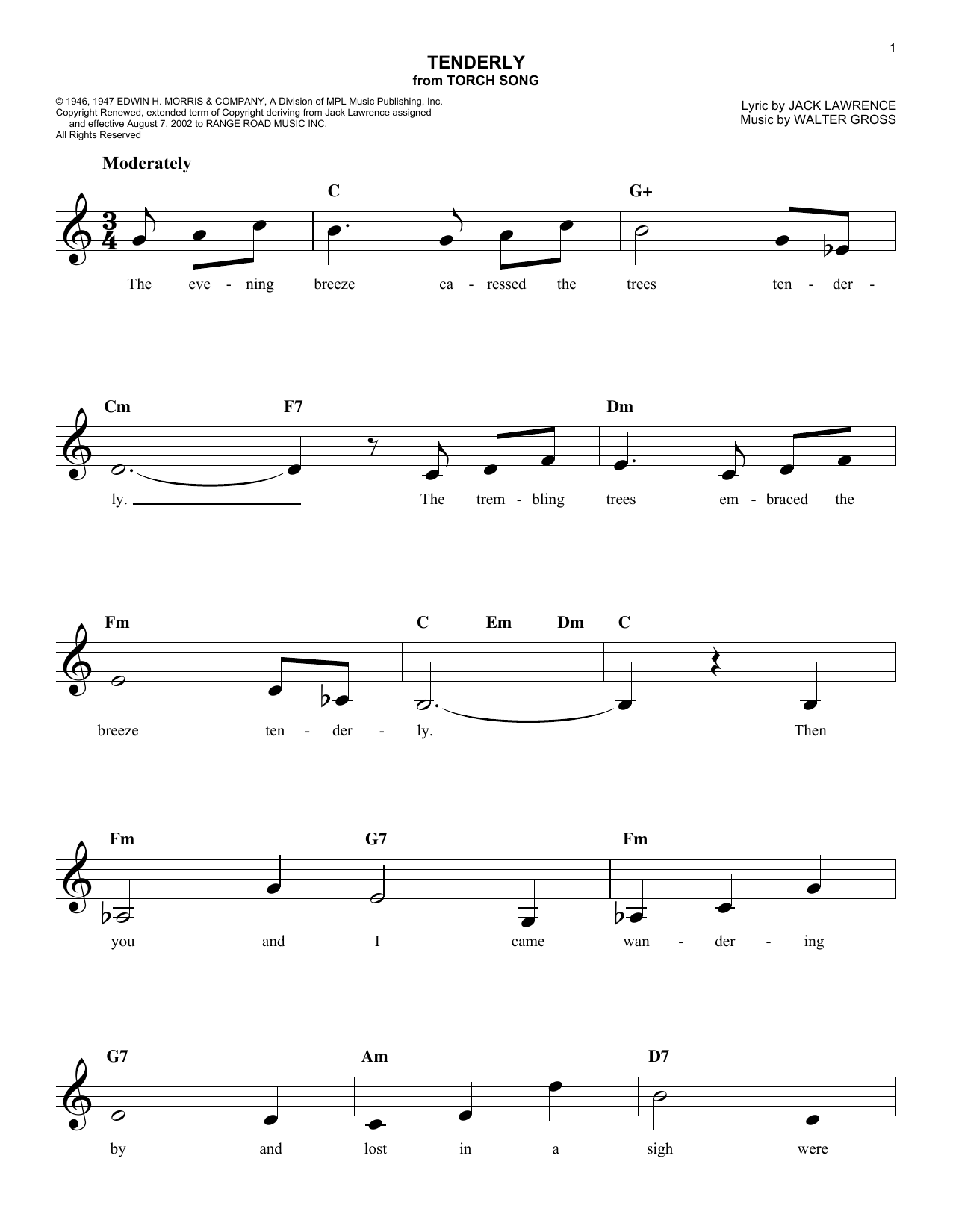 Produktgalerie: Seite 1 von 1 Tenderly, Jack Lawrence