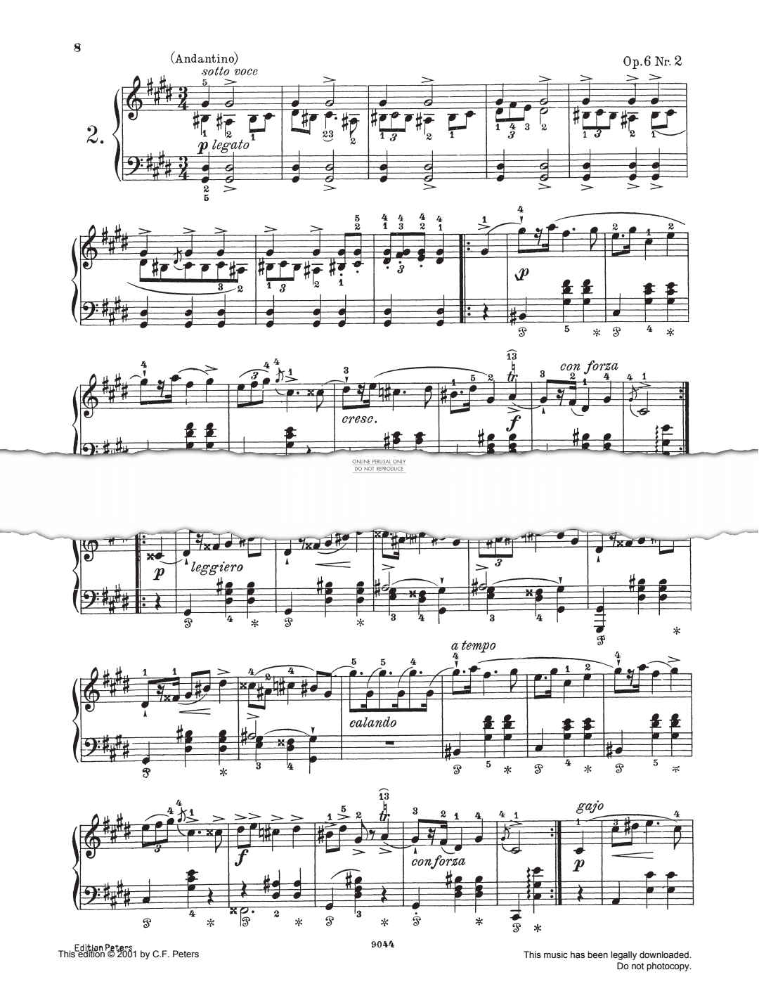 Produktbild zu: Mazurkas Op. 6 No. 2