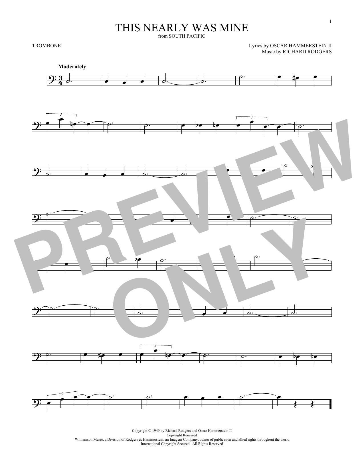 Product gallery: Page 1 of 1 This Nearly Was Mine, Rodgers & Hammerstein