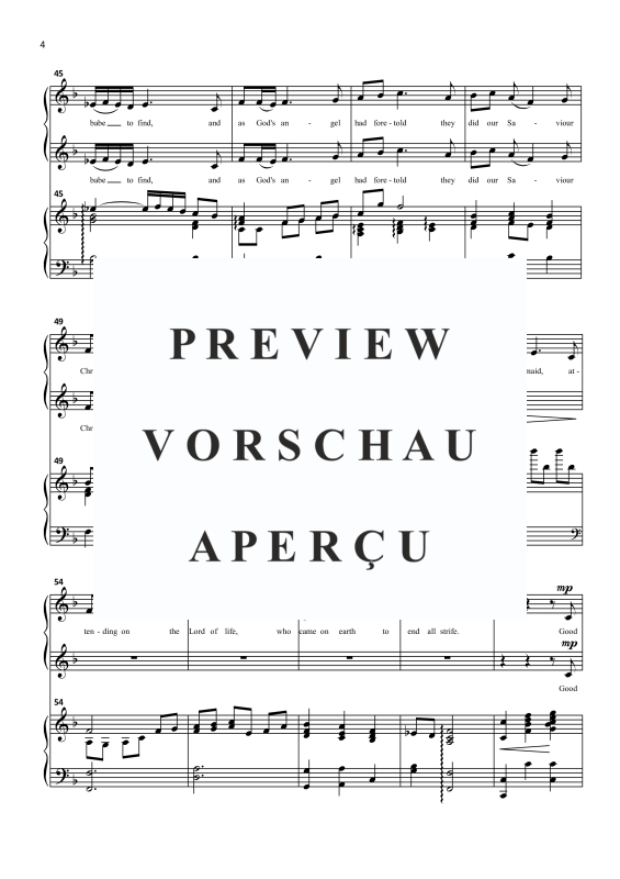 Produktgalerie: Seite 7 von 9 The Wexford Carol, , Frauenchor SSA und Klavier
