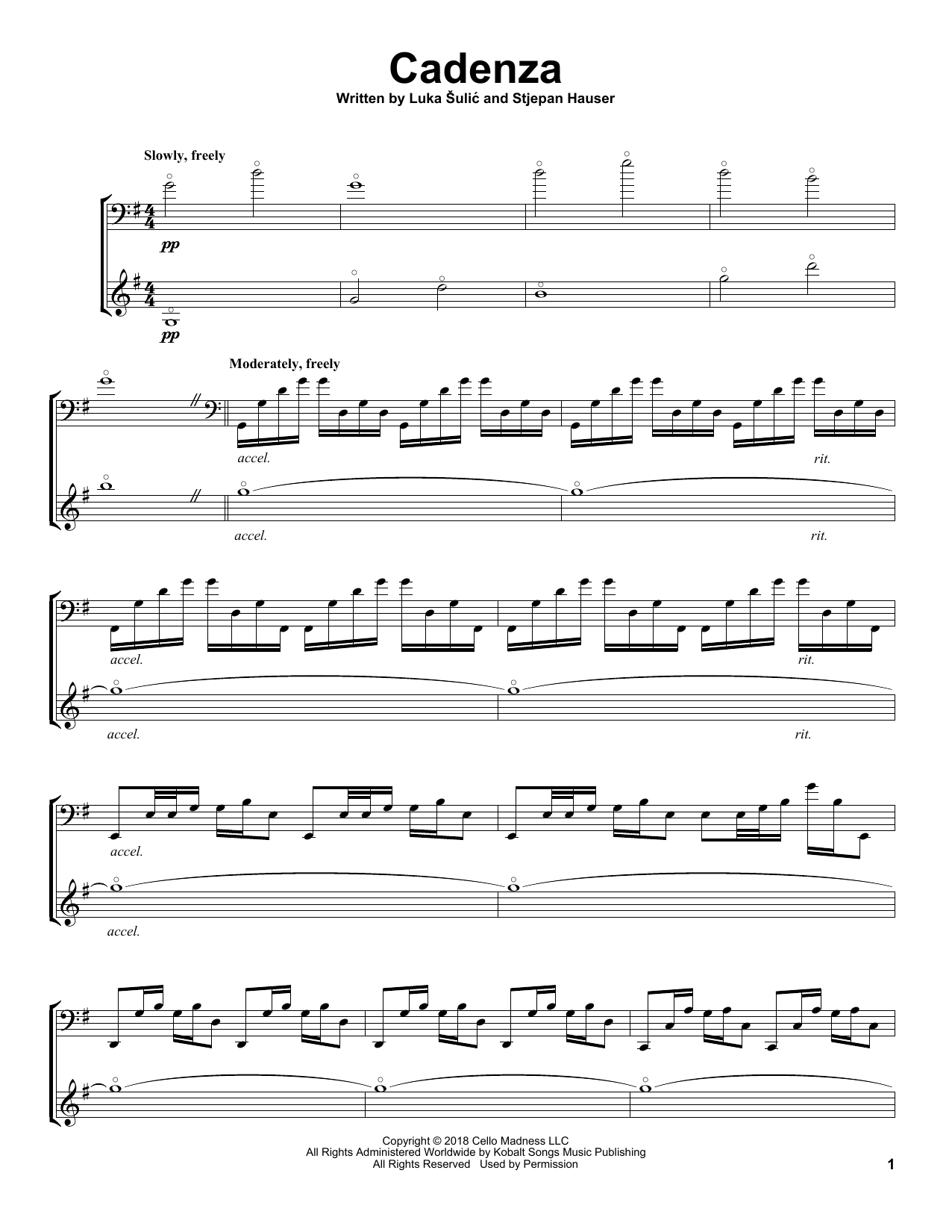 Produktgalerie: Seite 1 von 1 Cadenza, 2Cellos, Violoncello