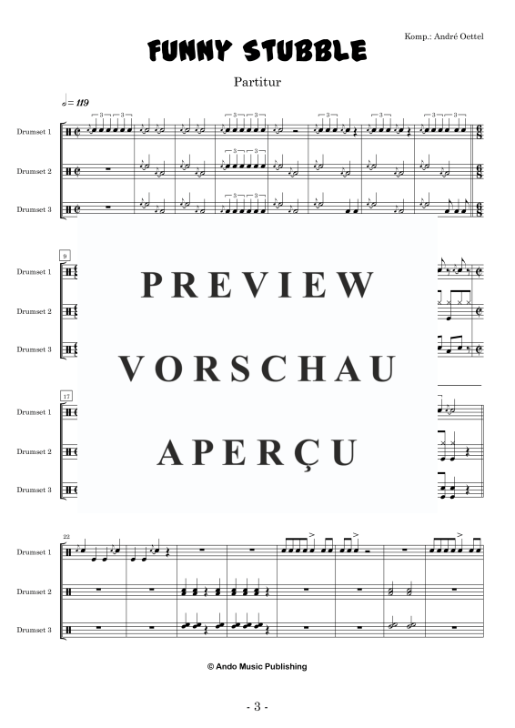 Produktgalerie: Seite 5 von 11 Funny Stubble, , Drumset Trio