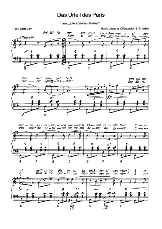 Product picture to: Das Urteil des Paris aus: Die schöne Helena