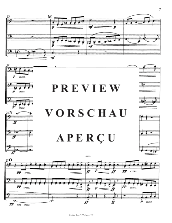 Produktgalerie: Seite 10 von 21 Suite for Three Tubas , , (Tuba Trio)