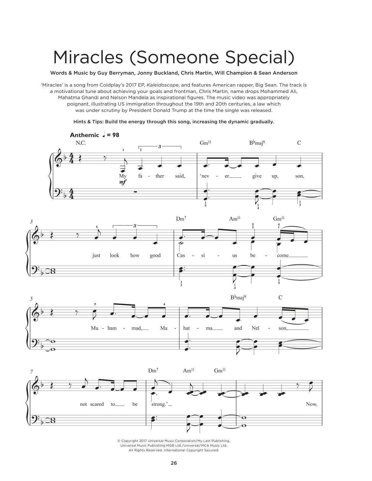 Produktbild zu:  Miracles (Someone Special) - Coldplay