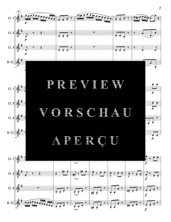 Product gallery: Page 11 of 11 String Quartet No. 1, Mvt. 4, , (Clarinet Quartet)