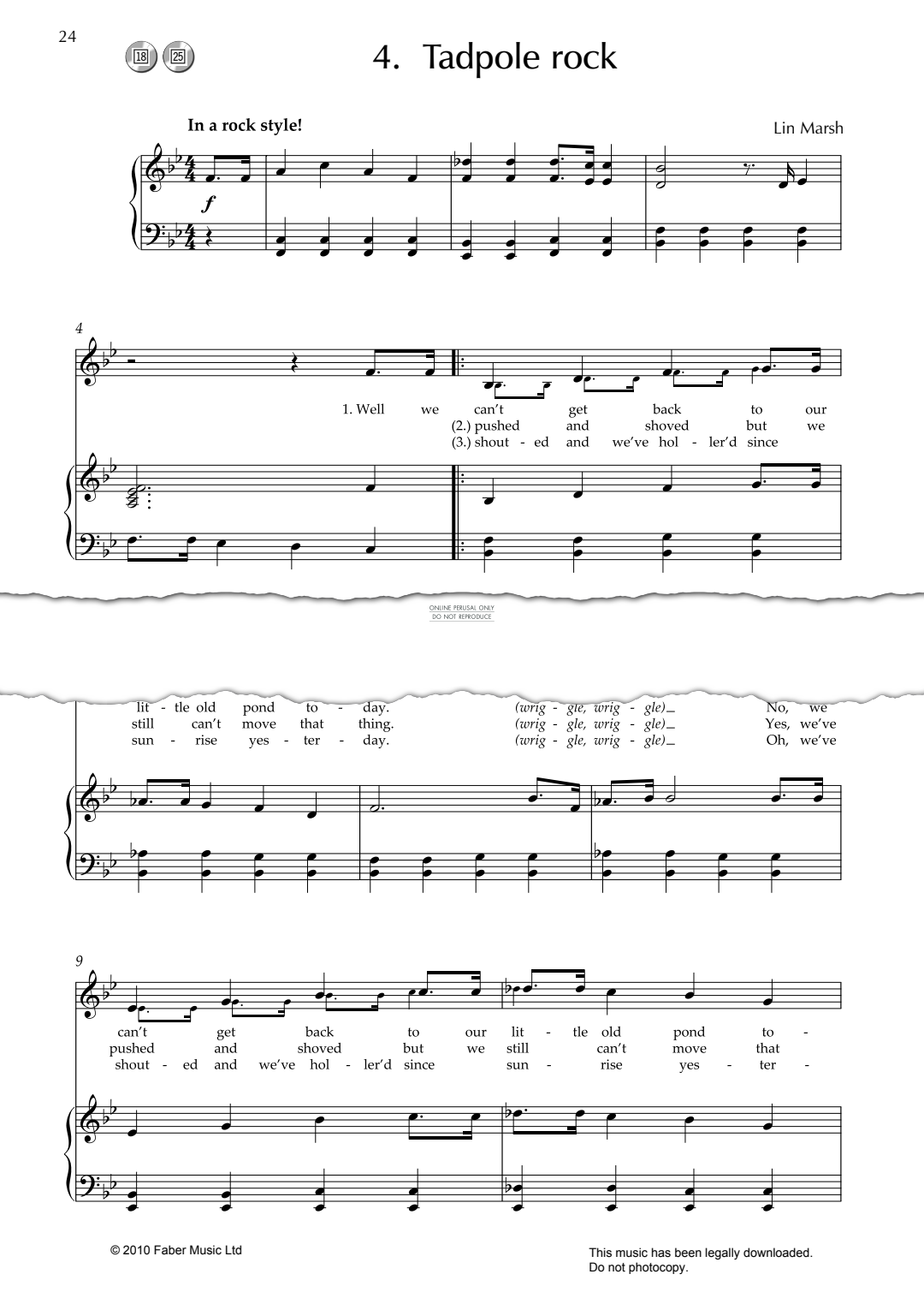 Produktbild zu: Tadpole Rock (from 'Penny The Raindrop')