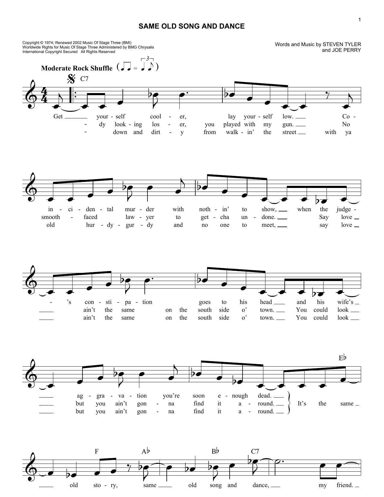 Product picture to: Same Old Song And Dance
