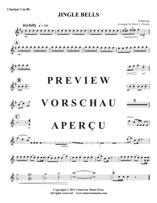 Produktgalerie: Seite 6 von 9 Jingle Bells , , (Klarinetten-Chor)