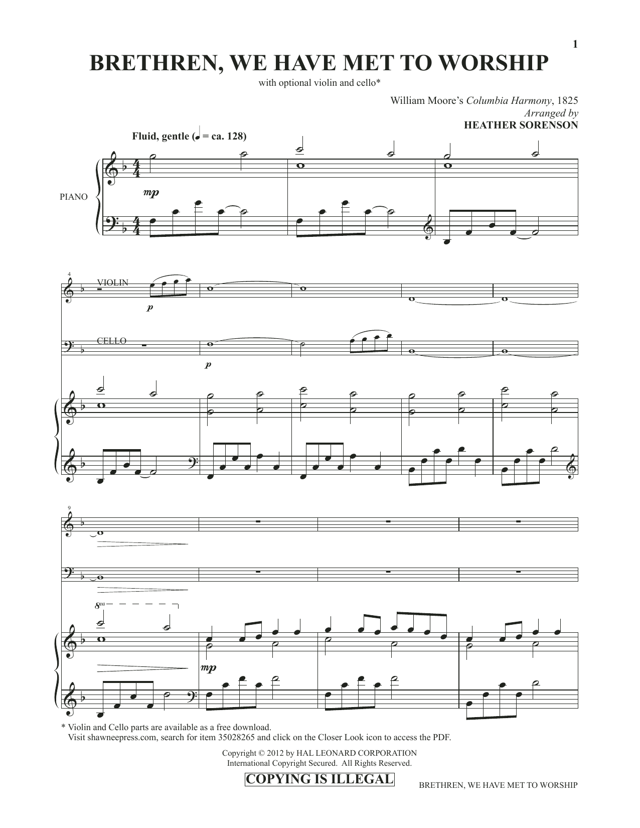 Produktbild zu: Brethren, We Have Met To Worship (from Images: Sacred Piano Reflections)
