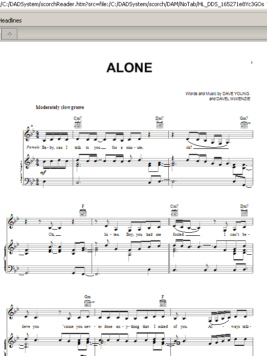 Product picture to: Alone