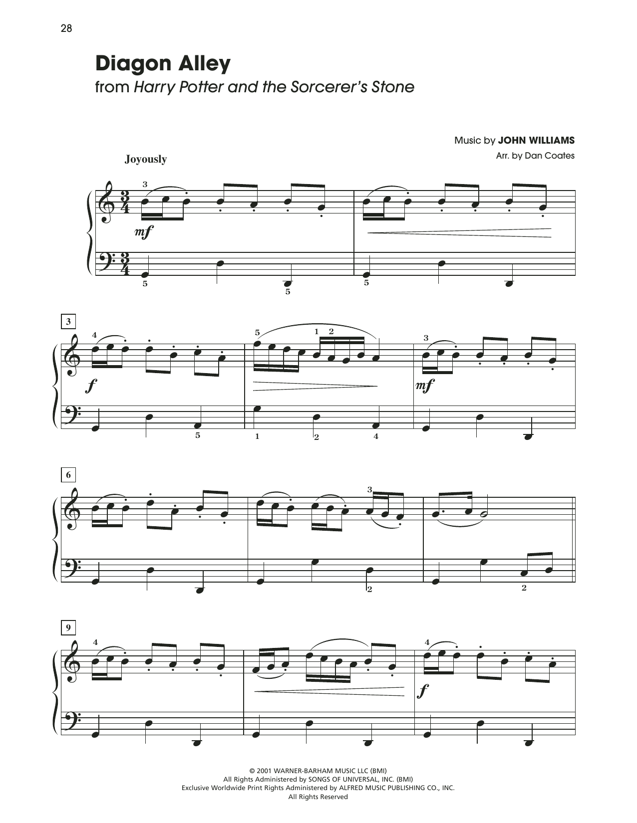 Produktbild zu: Diagon Alley (from Harry Potter) (arr. Dan Coates)