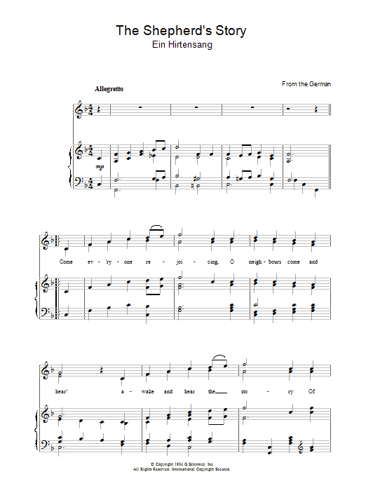 Product gallery: Page 1 of 1 The Shepherd's Story, Christmas Carol