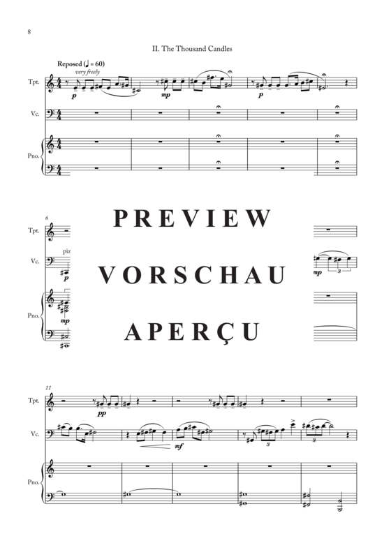 Produktgalerie: Seite 11 von 21 Lyric Trio , , (Trompete, Violoncello + Klavier)