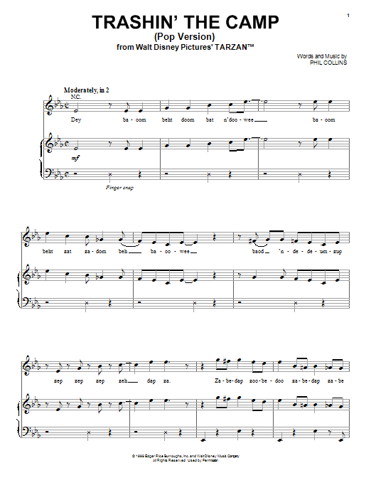 Produktbild zu: Trashin' The Camp (Pop Version) (from Tarzan)