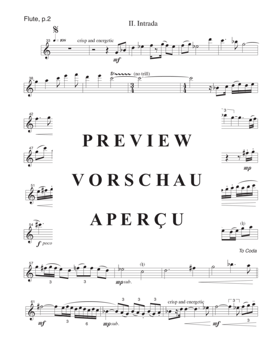 Produktgalerie: Seite 15 von 21 Prelude and Intrada , , (Flöte, Oboe, Klarinette und Fagott)