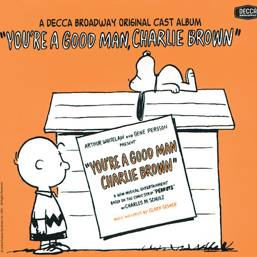 cover: You're A Good Man, Charlie Brown, Clark Gesner, Gesang, Gitarre, Klavier