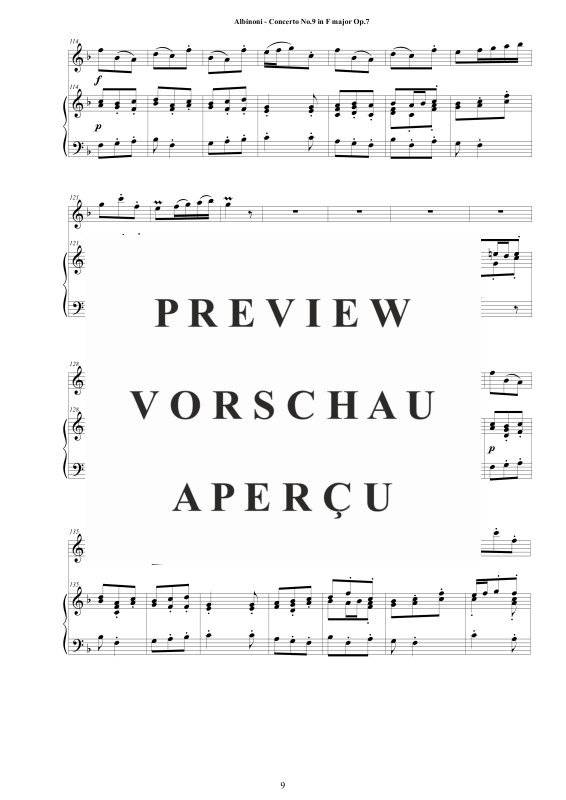 Product gallery: Page 10 of 11 Oboe Concerto No.9 in F-Dur Op.7, , Oboe and Piano/Harpsichord