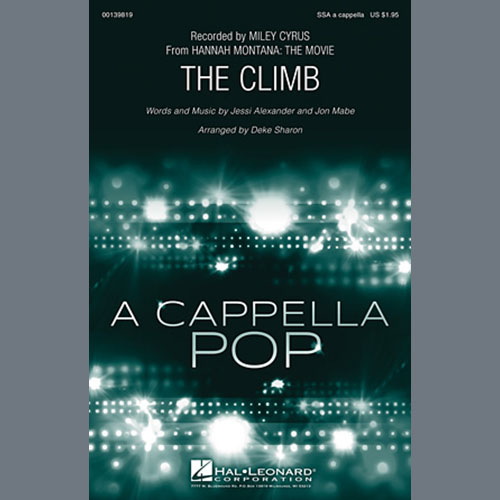 Produktbild zu: The Climb (from Hannah Montana: The Movie) (arr. Deke Sharon)