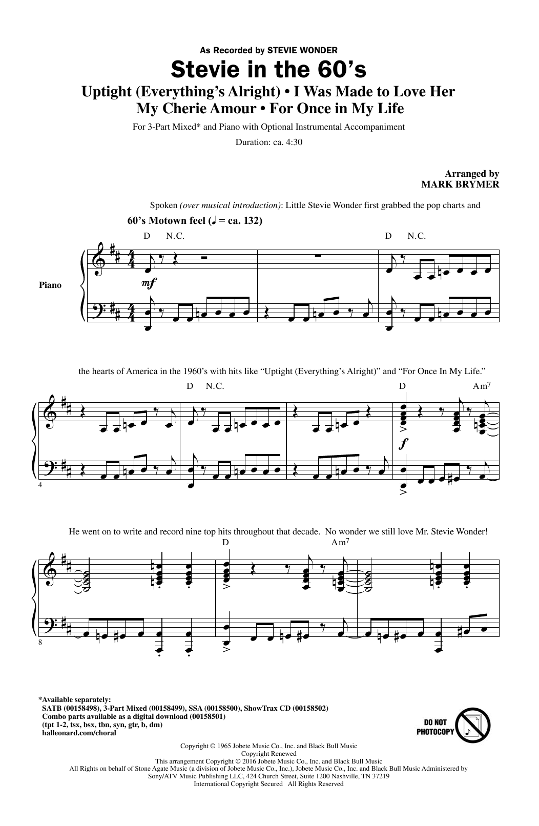 Produktgalerie: Seite 1 von 1 Stevie In The 60's, Mark Brymer, Chor