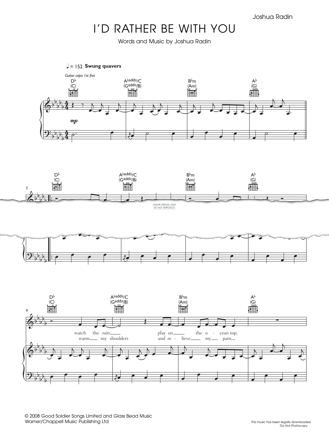 Produktbild zu: I'd Rather Be With You