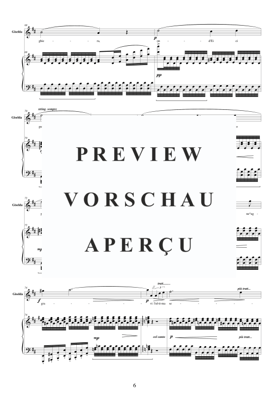 Produktgalerie: Seite 7 von 11 I Lombardi - (Act 1-VI) Salve Maria di grazie il petto, , Gemischter Chor SST und Klavier