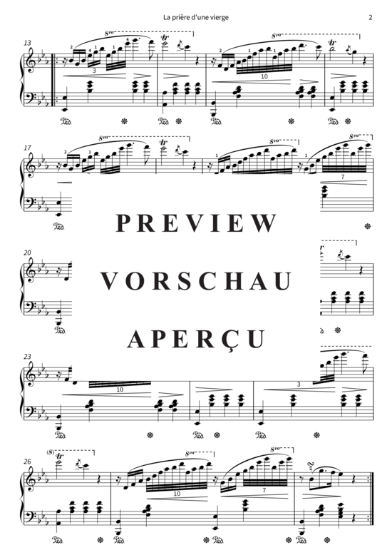 Product gallery: Page 5 of 7 La prière d´une vierge , , Piano Solo