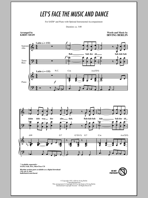 Produktbild zu: Let's Face The Music And Dance