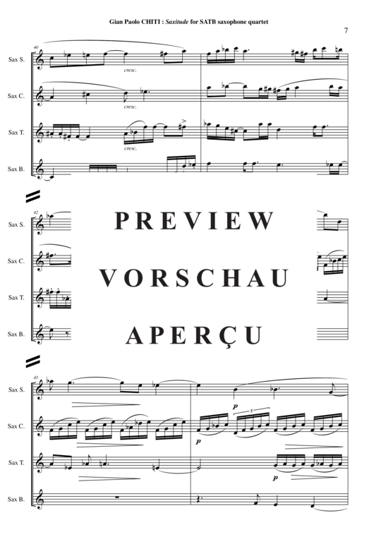 Product gallery: Page 8 of 21 Saxitude , , (Saxophone Quartet SATB)
