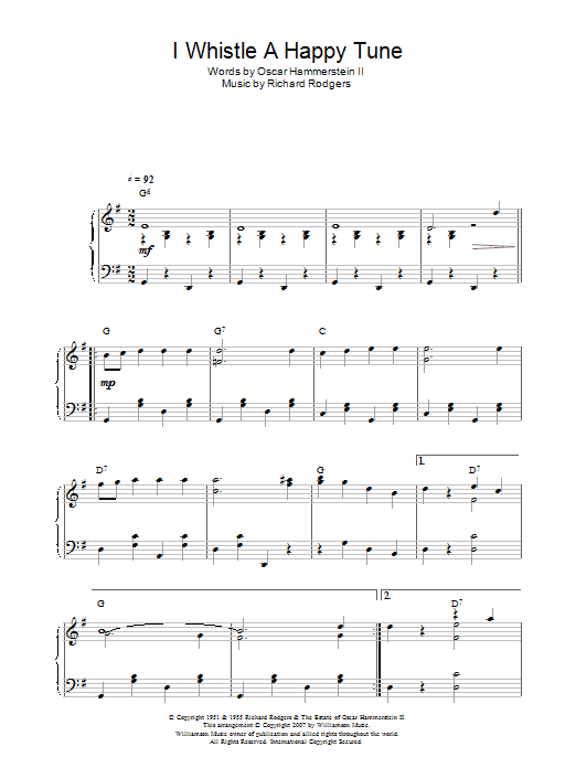Product gallery: Page 1 of 1 I Whistle A Happy Tune, Rodgers & Hammerstein
