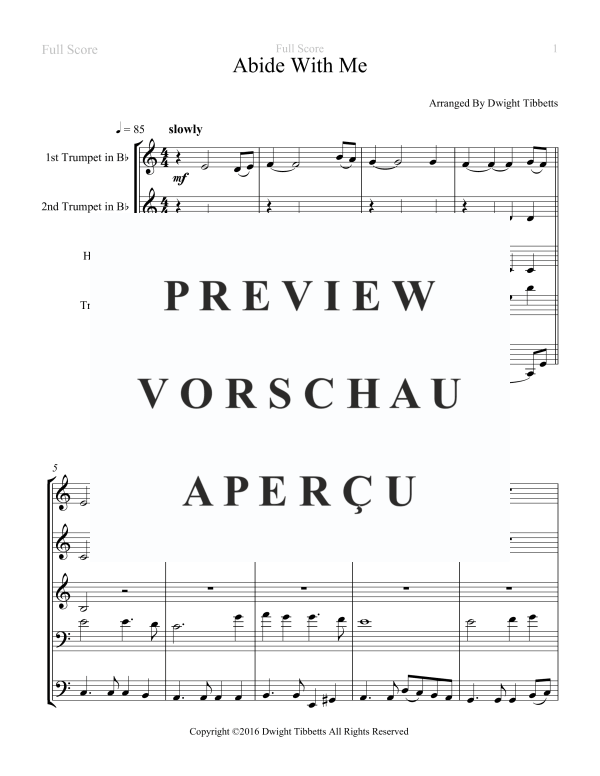 Produktgalerie: Seite 3 von 11 Abide With Me, , Blechbläser Quintett
