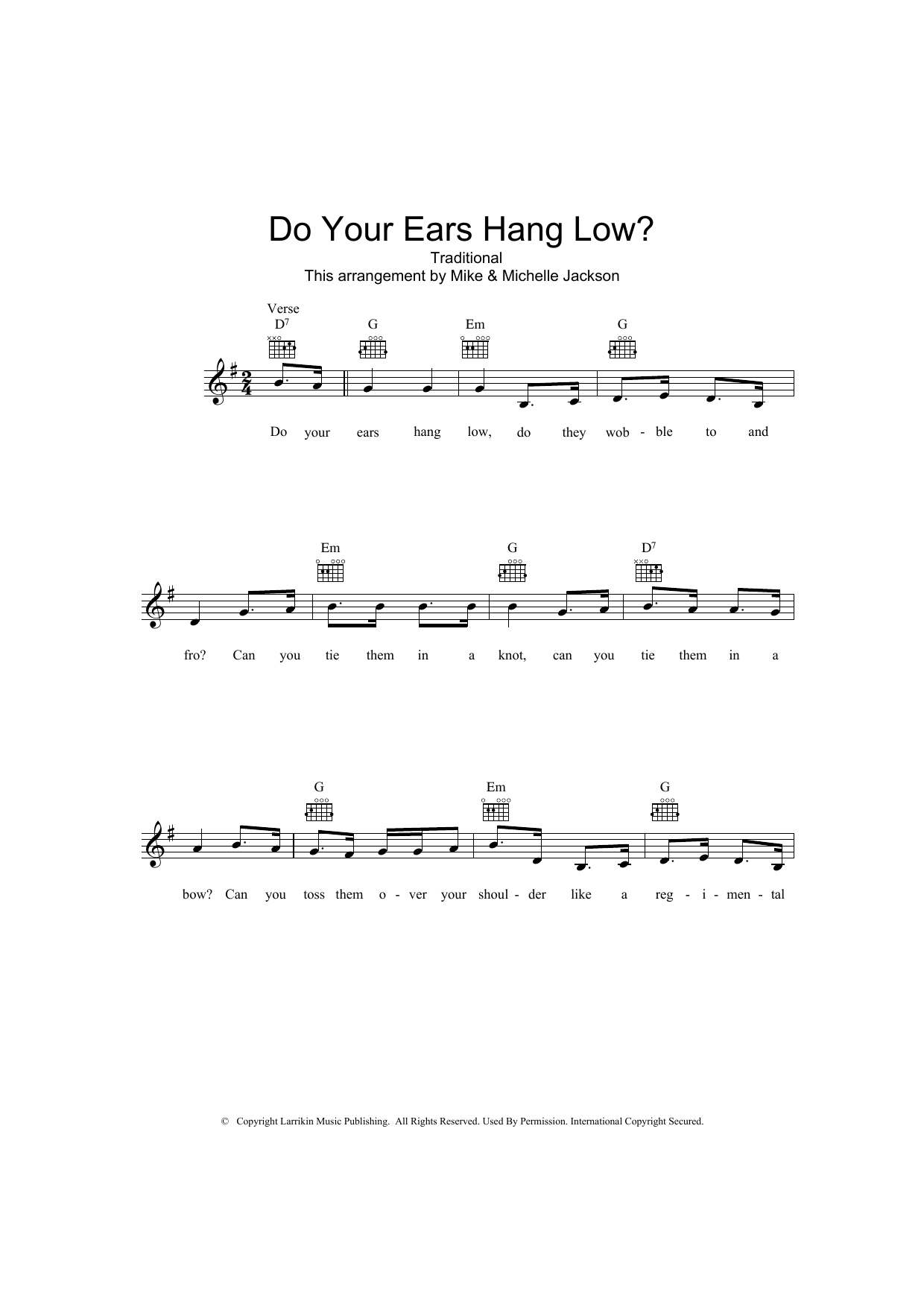 Produktbild zu: Do Your Ears Hang Low?
