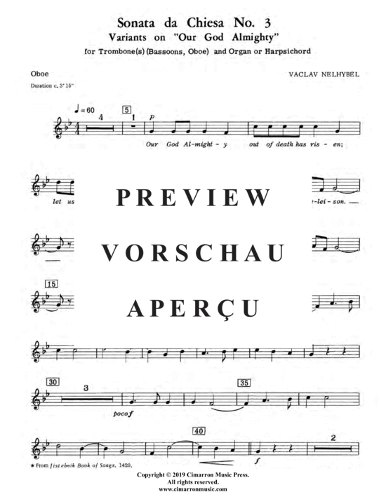 Product gallery: Page 13 of 14 Sonata da Chiesa No. 3 , , (trombone + organ)