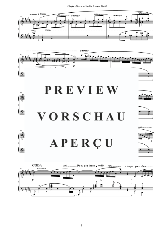 Product gallery: Page 8 of 9 Nocturne No. 1 in B major Op. 62, , Solo Piano