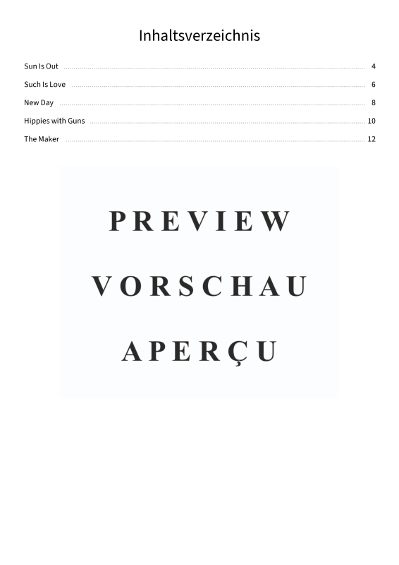 Produktgalerie: Seite 5 von 11 Sunlit Soul - Leadsheets von Patrice, Patrice, Gesang & Akkorde