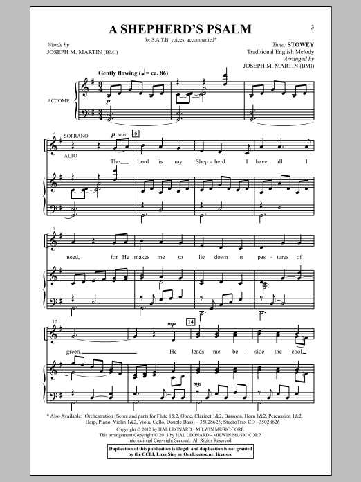 Produktbild zu: A Shepherd's Psalm