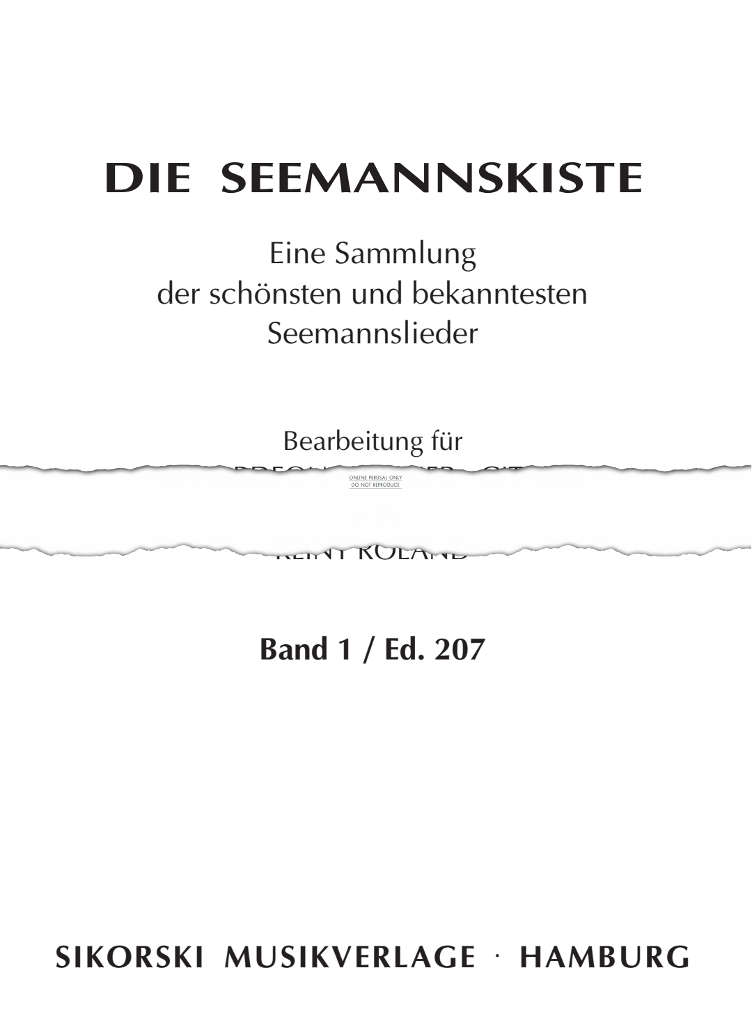 Product picture to: Die Seemannskiste [The Sailor's Trunk]