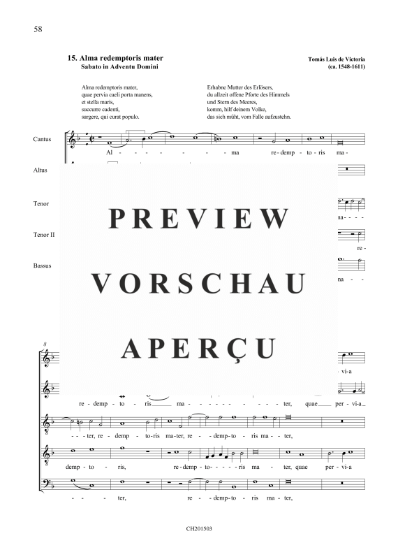 Product gallery: Page 2 of 8 Alma redemptoris mater / Tu quae genuisti, , Mixed choir 5 voices