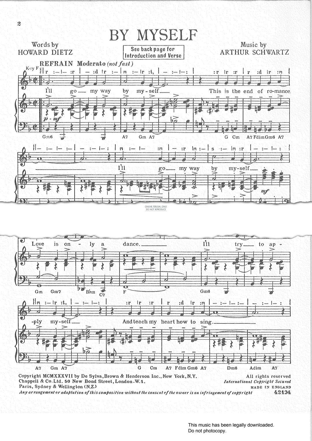 gallery: By Myself, Arthur Schwartz