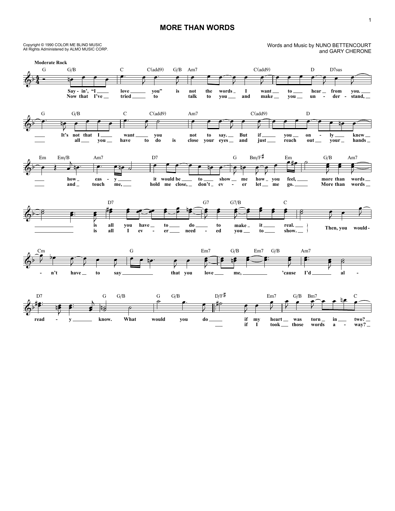 Produktgalerie: Seite 1 von 1 More Than Words, Extreme, Melodieinstrument
