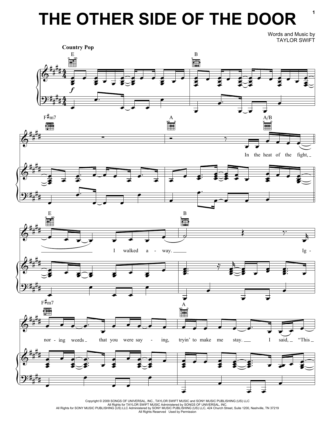 Produktbild zu: The Other Side Of The Door (Taylor's Version)