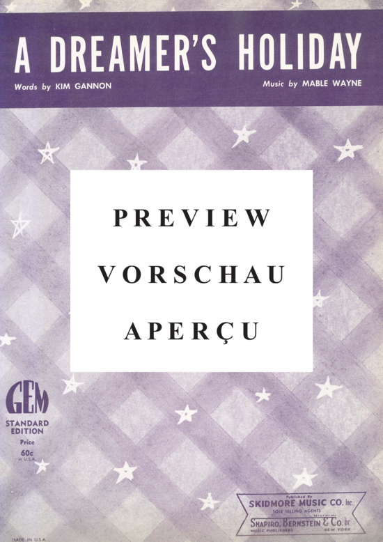 Produktgalerie: Seite 2 von 8 A Dreamer's Holliday , Como, Perry, Klavier und Gesang