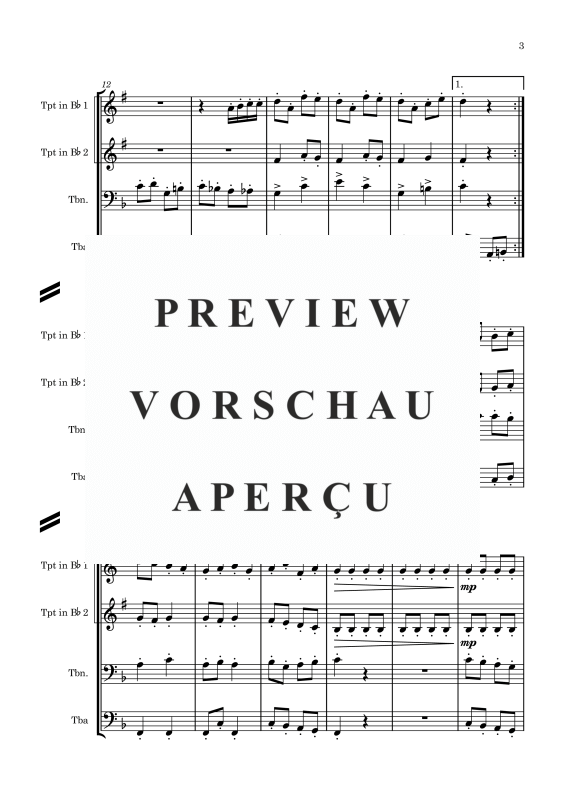 gallery: Schneeball-Quartett, , Flexibles Quartett Stimmen in C, B, Es, F und C Bass