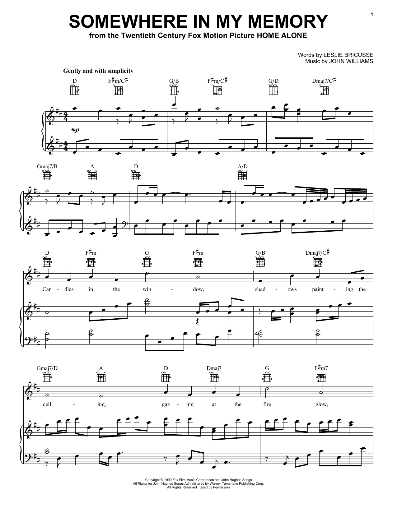 Produktgalerie: Seite 1 von 1 Somewhere In My Memory, John Williams, Gesang, Gitarre, Klavier