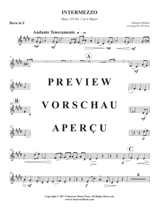 Produktgalerie: Seite 8 von 9 Intermezzo , , (Horn in F + Klavier)