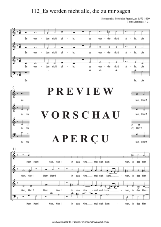 Produktgalerie: Seite 2 von 3 Es werden nicht alle, die zu mir sagen , , (Gemischter Chor)