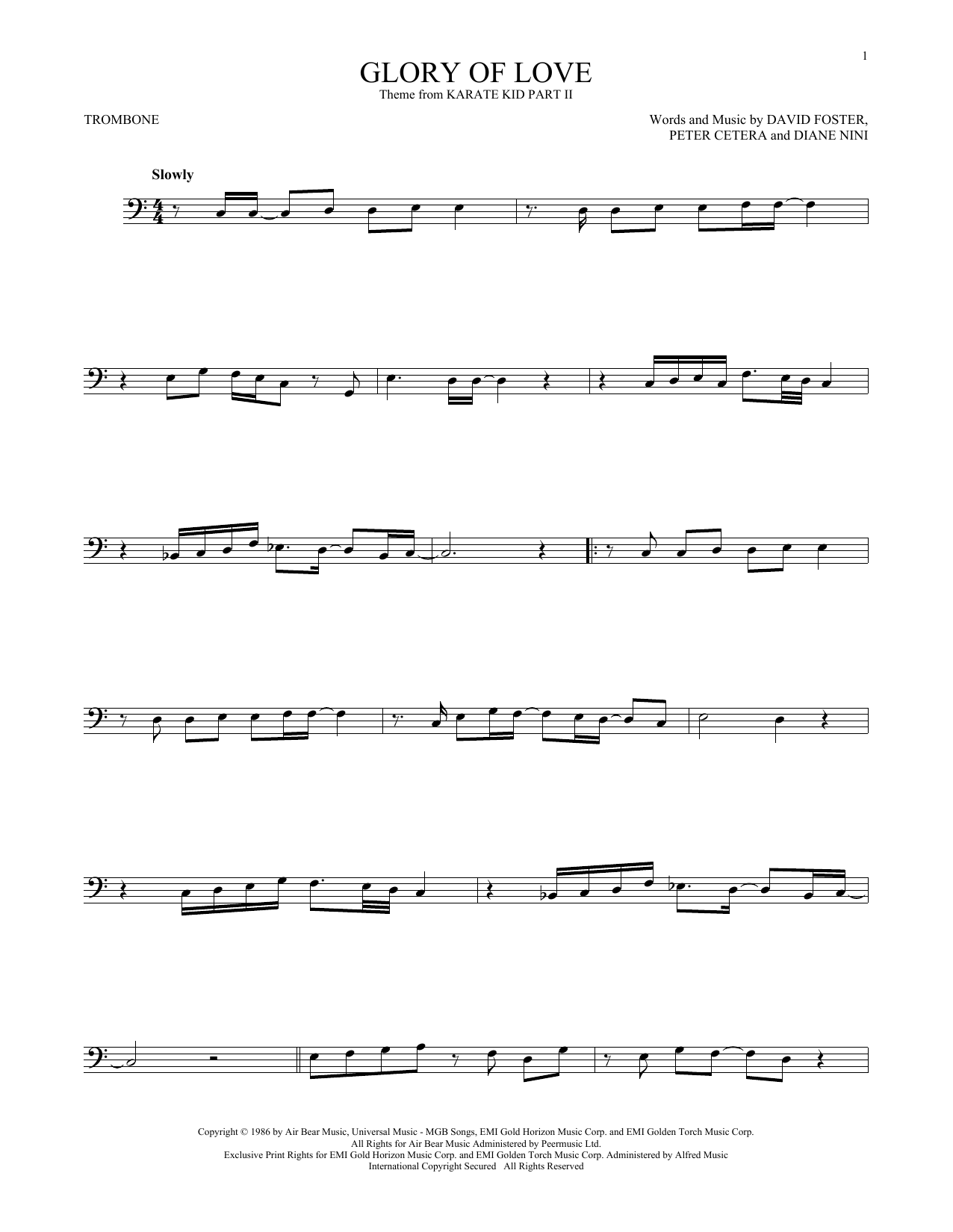 Product gallery: Page 1 of 1 Glory Of Love, Peter Cetera